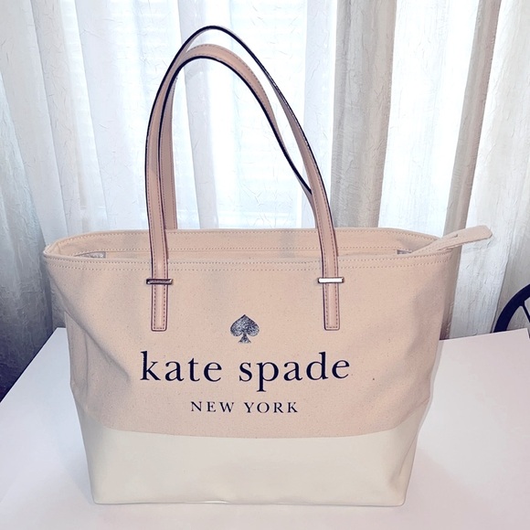 ♠️ Kate Spade Canvas Tote ♠️ - Picture 5 of 15